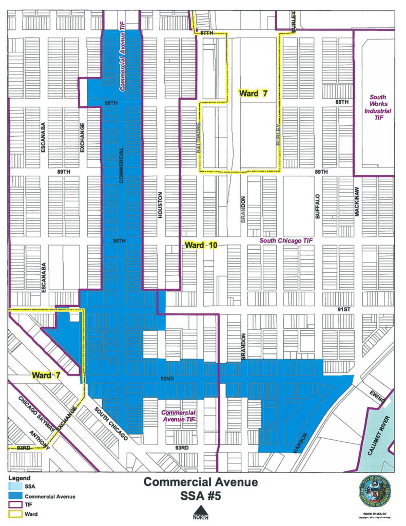 Commercial Avenue SSA #5 map